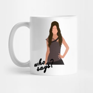 Sel in Black Dress Outfit Fan Art Mug